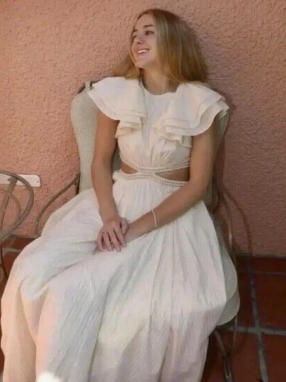 Zimmermann Anneke Cutout Ruffle Maxi Dress Resort wear Size 10 US NWT - Picture 6 of 15